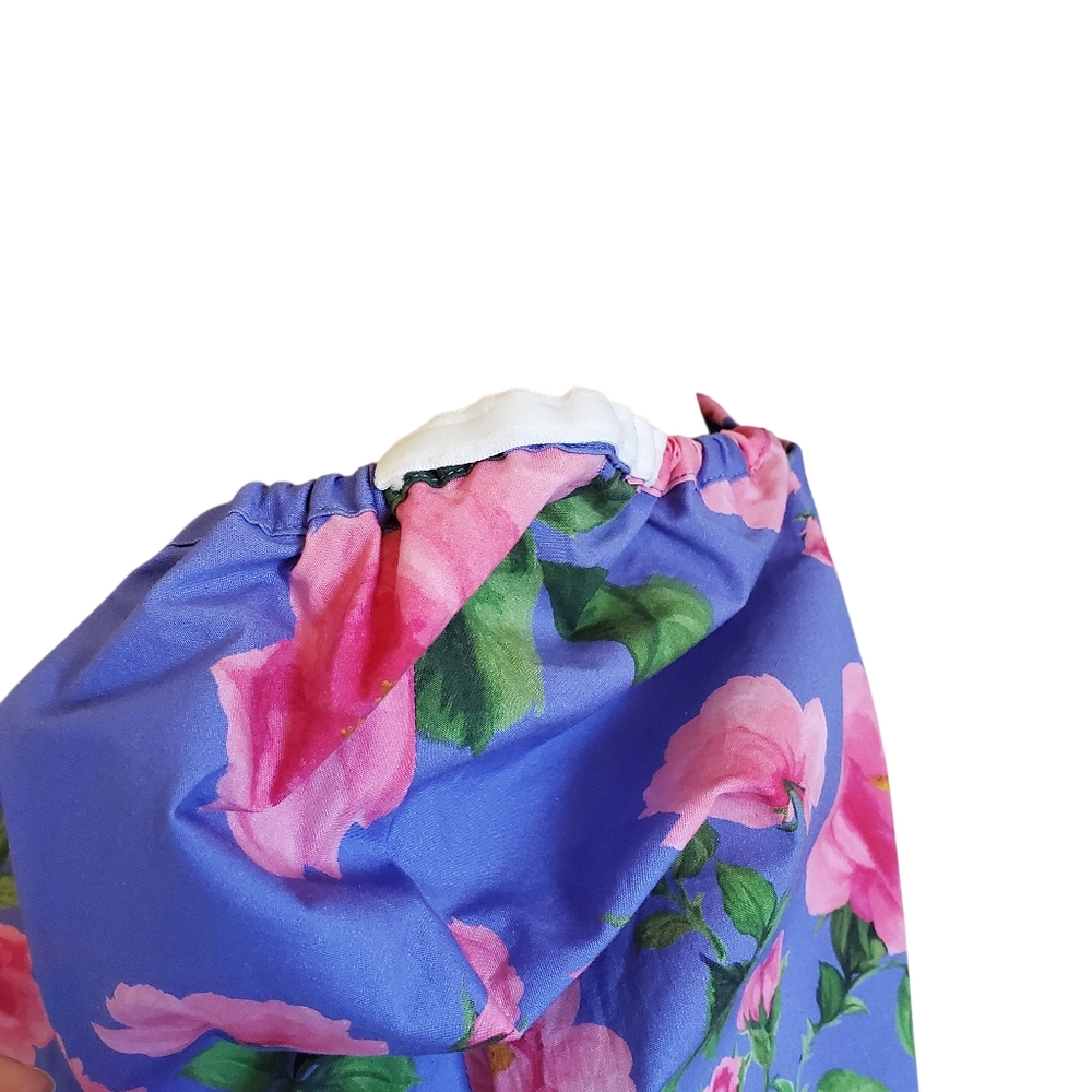 NWT Carolina Herrera Floral Print Ruched Midi Dress (US 12) - Picture 7 of 12